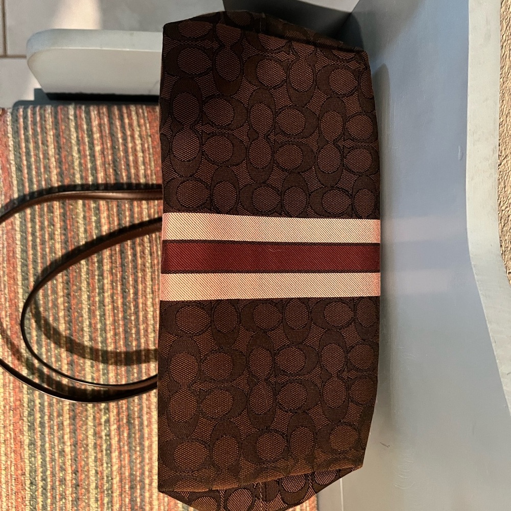 Coach Brown and Pink Tote Bag - Picture 6 of 6